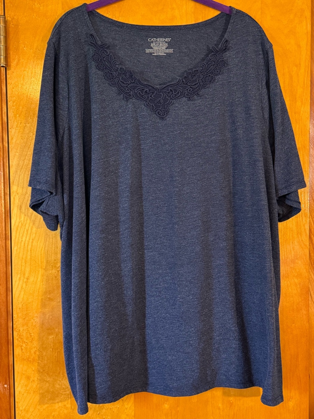 Catherines Navy Sleepwear Tee